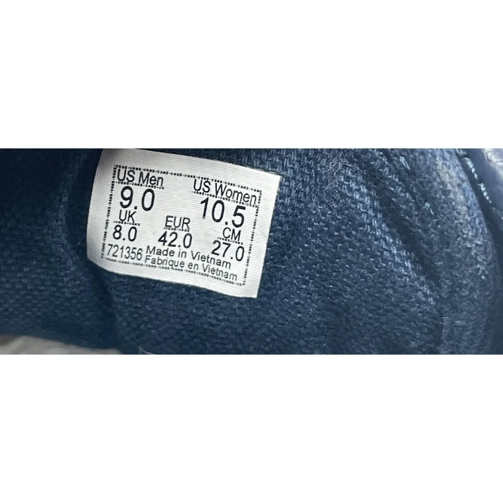 Vans size mens